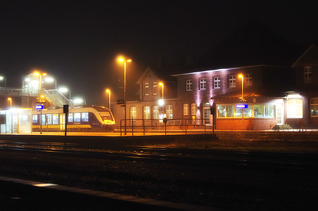 bramsche, Γερμανία, Σιδηροδρομικός Σταθμός, αποθήκη, σιδηρόδρομος, σιδηροδρόμων, μεταφορά