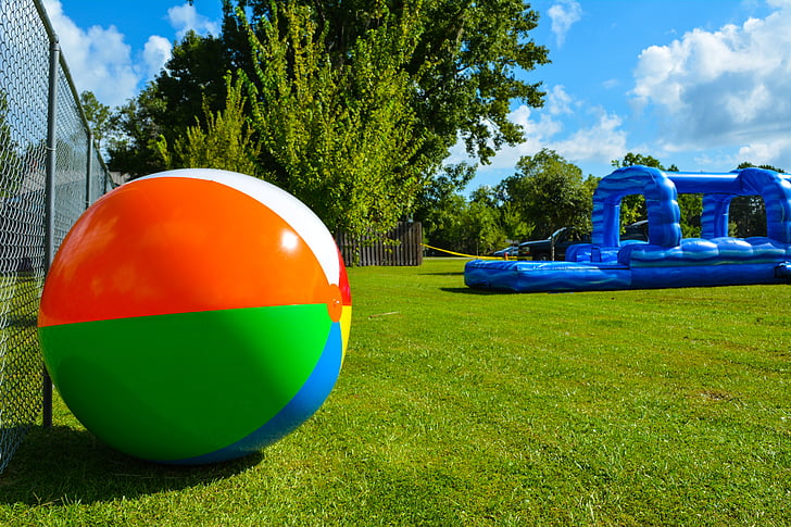 vasaros, paplūdimio kamuolys, atostogų, vasaros metu, įdomus, Sportas, kamuolys