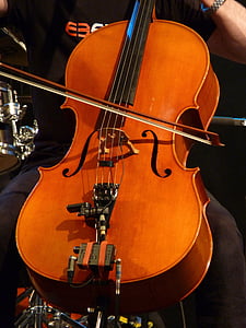 violoncelle, chaînes, instrument, Arch, instrument à cordes