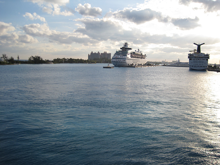 cruise ships, port, dock, cruising, florida, travel, vacation