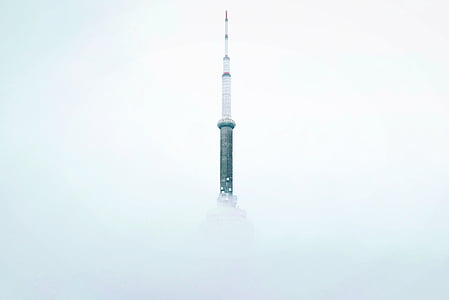 abstract, architecture, building, business, design, fog, foggy