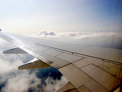 avió, Ali, núvol, aeronaus, línies aèries, cels, aire