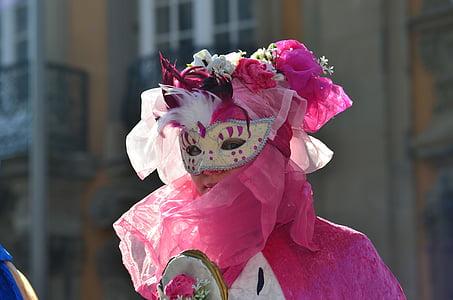 Hallia venezia, costume, Carnaval, Schwäbisch hall, Figure, masque, Groupe d’experts