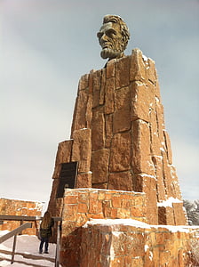 Lincoln, minnesmerke, monument, Wyoming