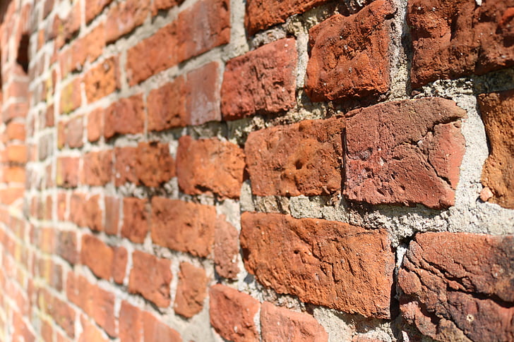 wall, background, stone, brick, brick Wall, backgrounds, red