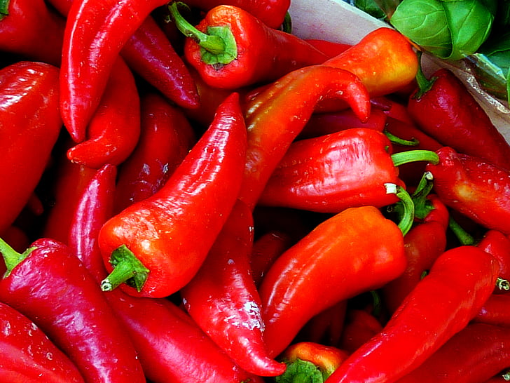 paprika, pointed pepper, vegetables, food, market stall, market, eat