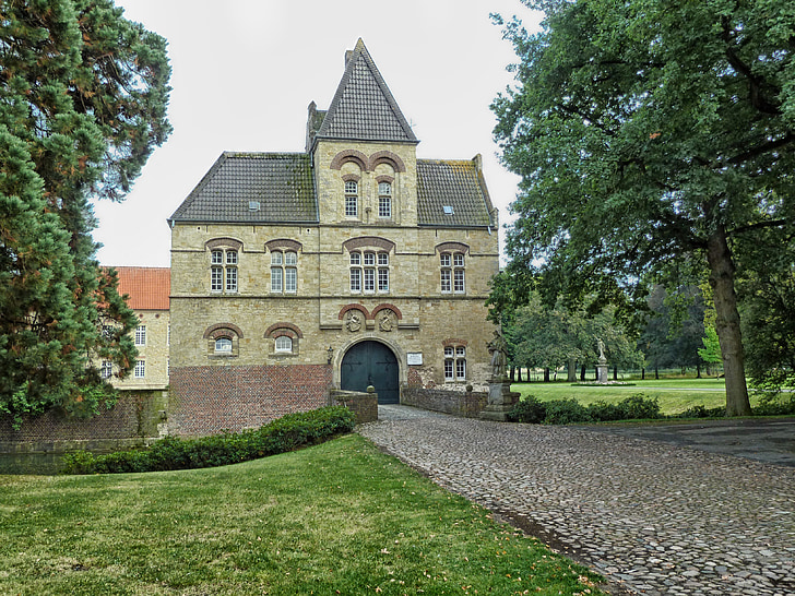darfeld slott, Tyskland, arkitektur, struktur, Road, historiska, historiska