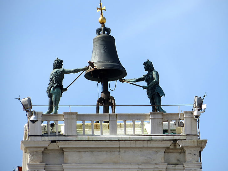 Venetië bell, Piazza, Mark, St, San, Venetië, Marco