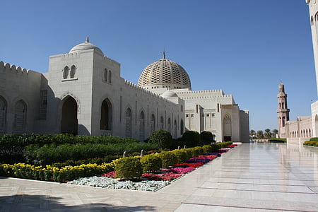 Oman, Moscheea grroße, Sultanul kaboos, Moscheea, Muscat