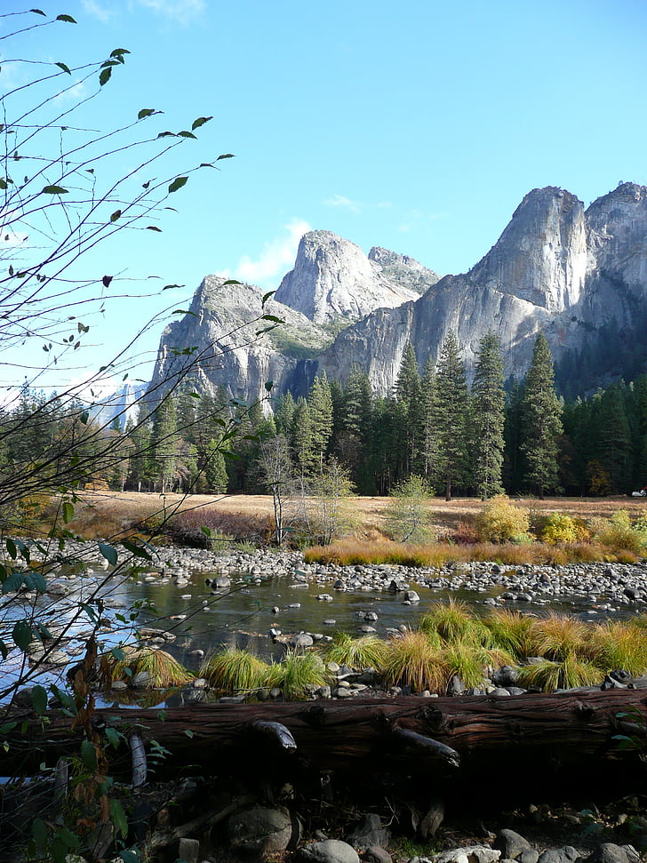 Yosemite, parku, Spojené státy americké, Národní, Kalifornie, Příroda, krajina