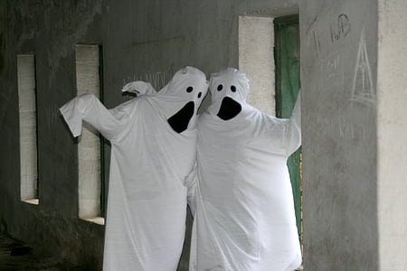 Kummitused, Halloween, valge, sõprus