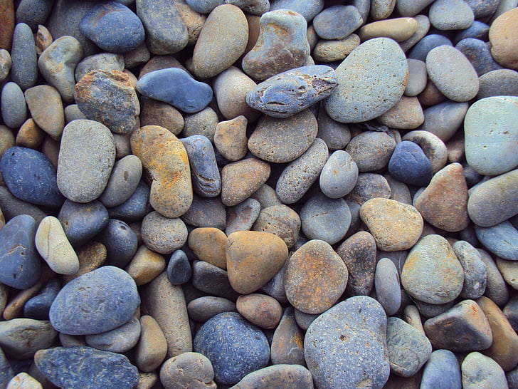 камъчета, камъни, скали, озеленяване, текстура, на открито, естествени