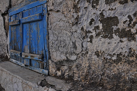 old, shutters, wooden, wall, blue, texture, mari