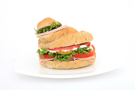 bread, brown, bun, burger, calories, close-up, color
