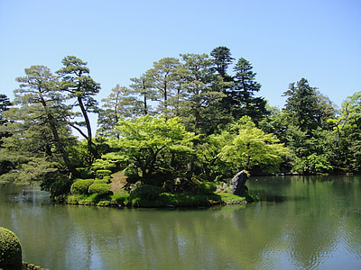 Parque de Kenrokuen, ze de Jin, Japón, continental del norte