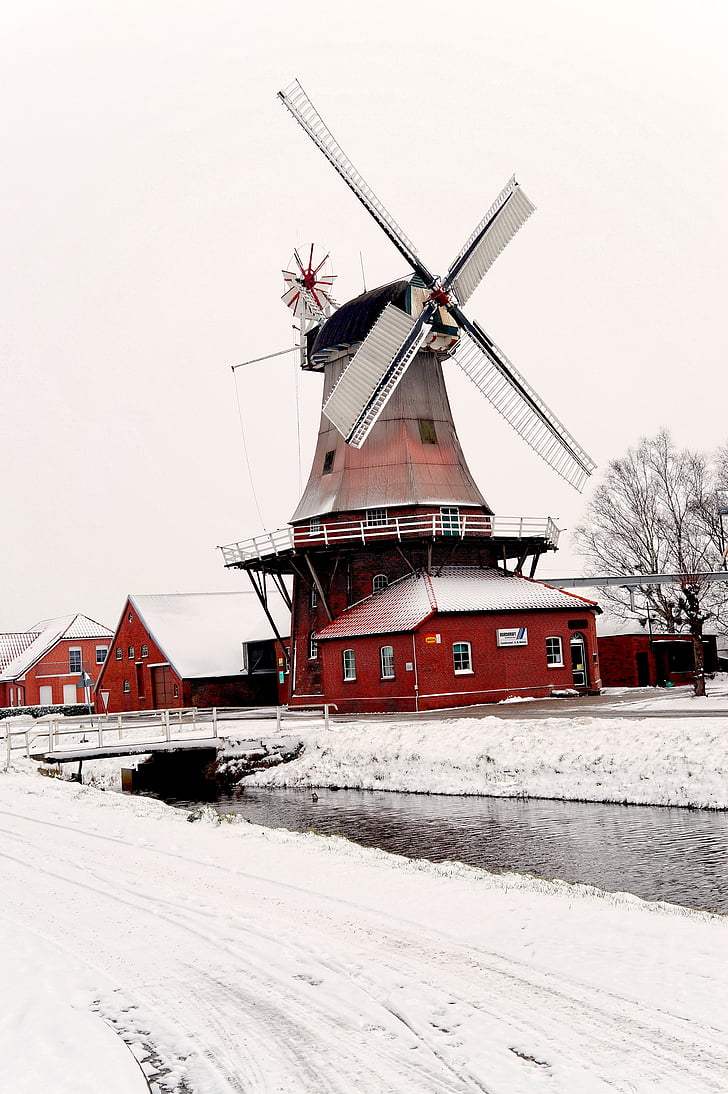 Veskis, vee, wieke, lumi, külm, Ida-Friisimaa, talvel