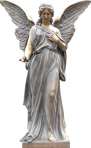 angelas, Angelo statula, statula, Menas, skulptūra, paminklas, sparnas