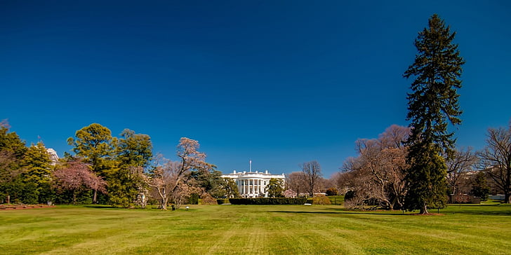 Districte, Casa Blanca, Amèrica, nord-americà, arquitectura, bonica, blau