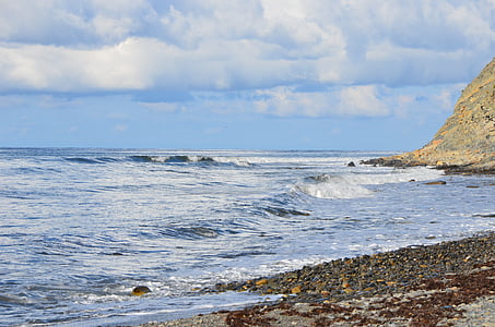 Sea, laine, kivid, Beach, Meremaal, Musta mere, maastik