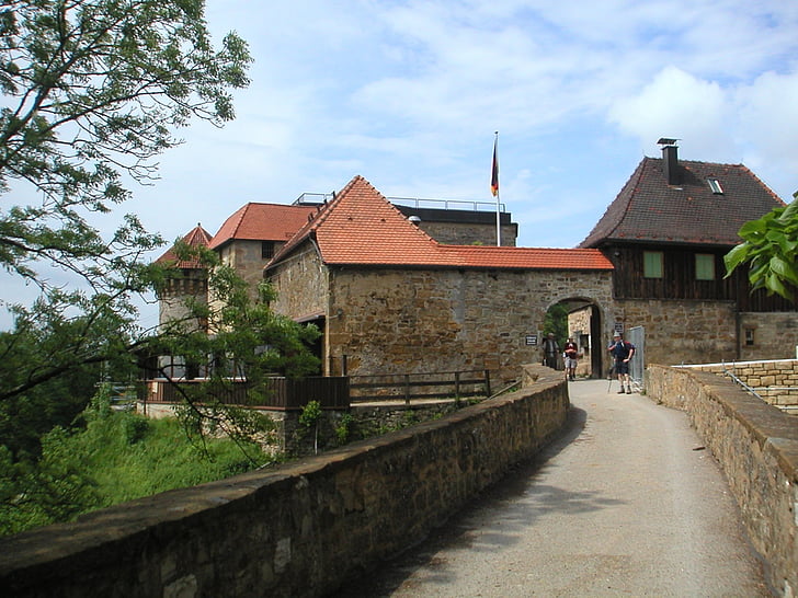 ødelegge hohenrechberg, rechberg, og rundt Burgruine, hus hohenstaufen, Hohenstaufen castle, kaiserberg, staufer land