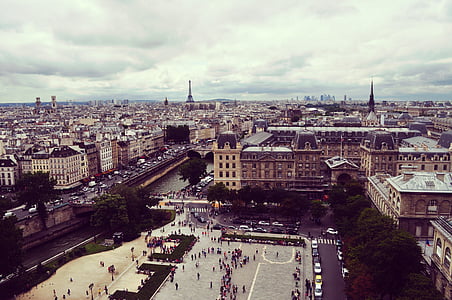 Francia, París, arquitectura, ciudad, Europa, edificios, Torre Eiffel