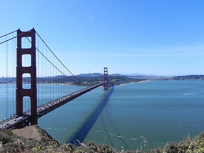 west, san fransisco, bridge - Man Made Structure, famous Place, uSA, california, san Francisco County