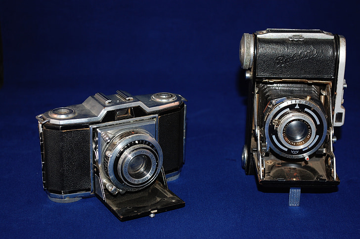 appareils photo, photo, appareil photo ancien, vieille caméra, photographie, vieux, Antiquités