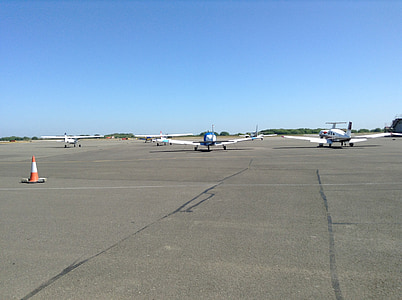 Côte, station de la garde, Lydd, Kent, avion, aéroport le plus pratique, véhicule aérien
