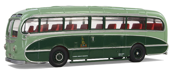 Leyland, typ Královský tygr, Englishe trenér, Anglie, autobusy, model auta, koníček