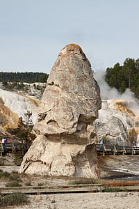 mamut izvoare, capac de libertate, Yellowstone, naţionale, Parcul, capac, fierbinte