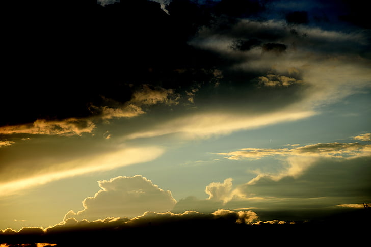 wolken, mystieke, hemel, achtergrond, natuur, zonsondergang, Cloud - sky