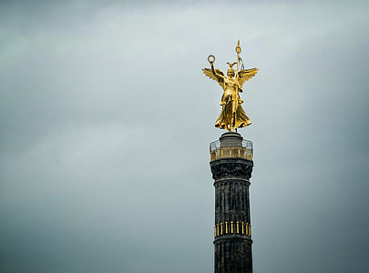 Berlin, Siegessäule, złoto, które jeszcze, atrakcje turystyczne, Złoto, kapitału, punkt orientacyjny