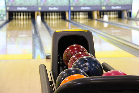 Bowling, farebné, bowlingové gule, Bowling pin, Šport, gule, Singapur