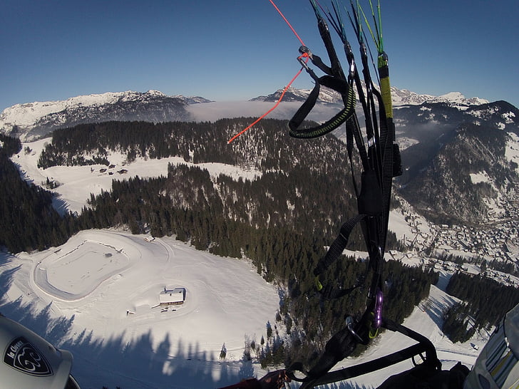 paragliding, Hora, horské sporty