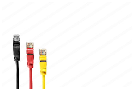 cables de red, cable, enchufe, parche, cable de interconexión, RJ, RJ45