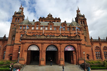 Kelvingrove, het museum, Fotogalerij, Nationale Galerie van kunst, monument, Glasgow, Toerisme