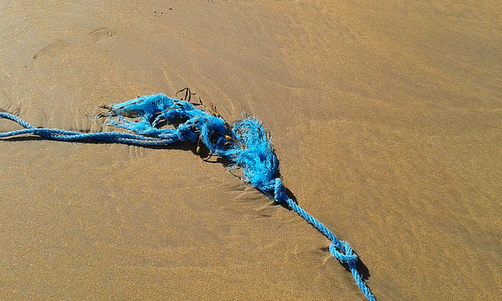 rope, sand, abstract, colour, beach, ireland, donegal