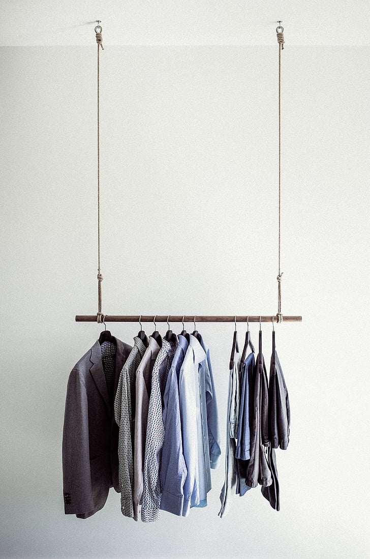 clothes rail, shirts, clothing, fashion, shop, retail, hanger