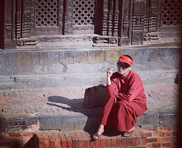 căng thẳng, ăn mặc, Nepal, nền văn hóa, mọi người