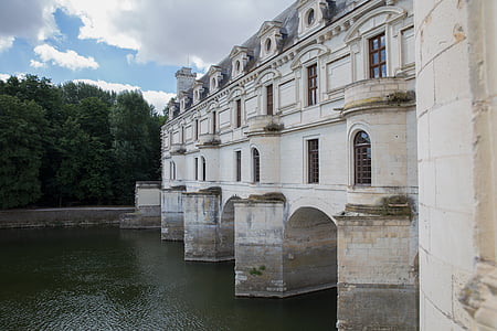 Castle, Loire-dalen, Château de chenonceau, Château de la loire, Châteaux de la loire, arkitektur, floden