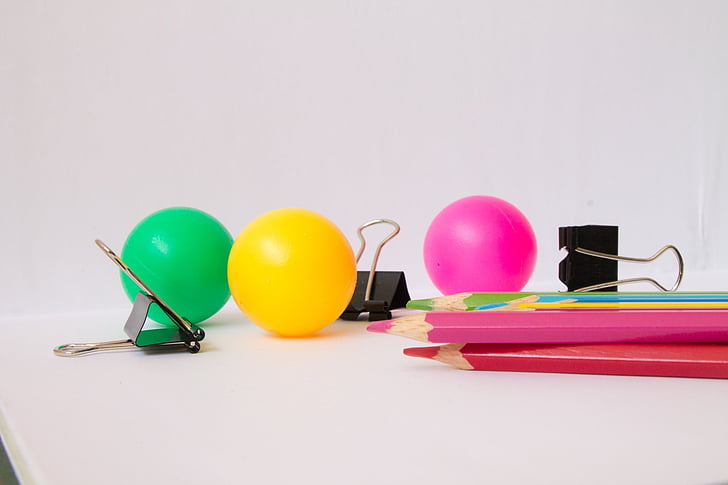 color balls, ball, creative, colorful, decoration, yellow, light