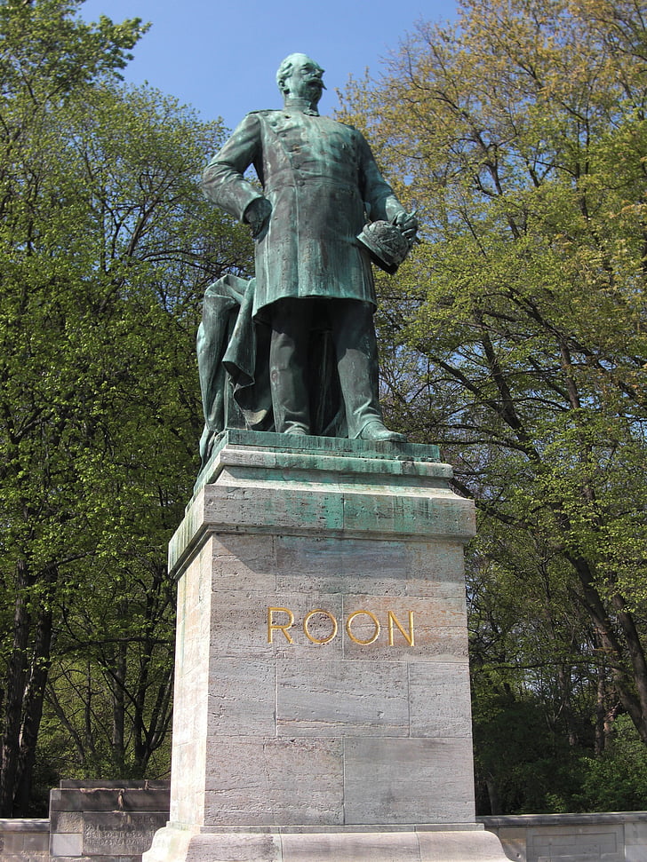 Albrecht av roon, statuen, Berlin, monument, bronsestatue