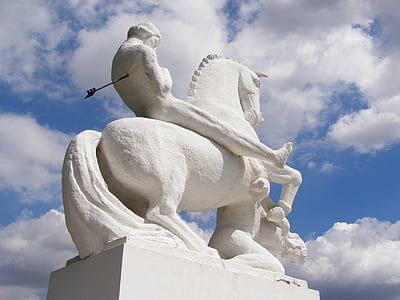 Reiter, άλογο, άγαλμα, βέλος, βολή, λαμβάνονται, Leszek μου