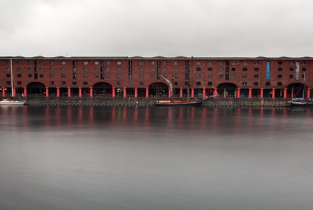 Albert dock, Architektura, budynek, Rzeka, wody, Waterfront, słynne miejsca