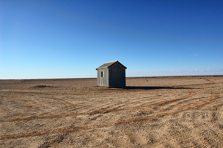 Austrálie, poušť, kabina, dům, v lůně Titánů, zemědělství, farma