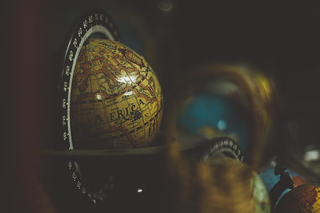 de la inclinación, cambio, terrestre, tabla, mundo, mundo, globos