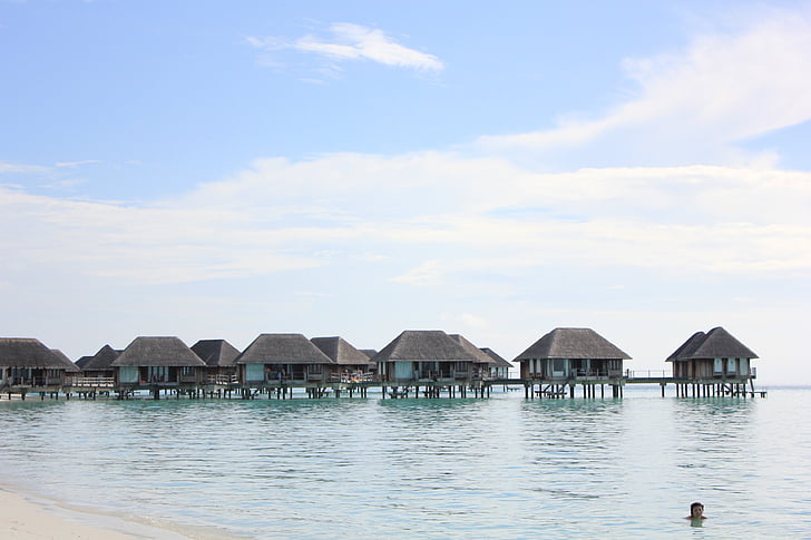 vacation, beach, maldives