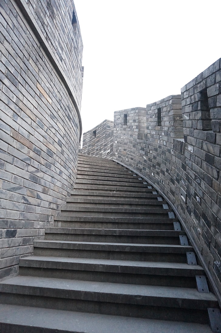stairs, building, the city walls