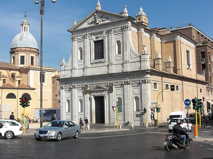 Roma, Itália, edifício, arquitetura, fachada