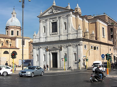 Rome, Itālija, ēka, arhitektūra, fasāde
